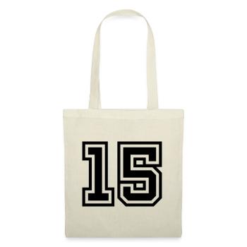 Symbole de 15 chiffres - Sac en tissu - nature - Devant