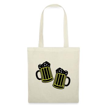 Alcool symbole de la bière - Sac en tissu - nature - Devant