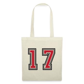 17 Symbole numérique - Sac en tissu - nature - Devant