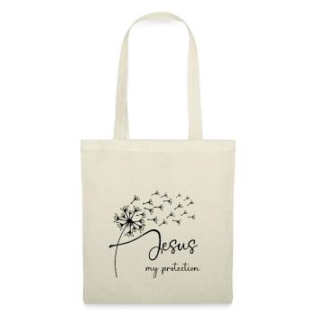 Jesus, my protection has a chic dandelion graphic - Tote Bag - nature - Front