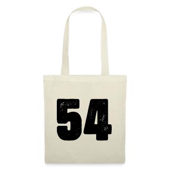 54 Zahl Trikot - Stoffbeutel - Natur - Vorne