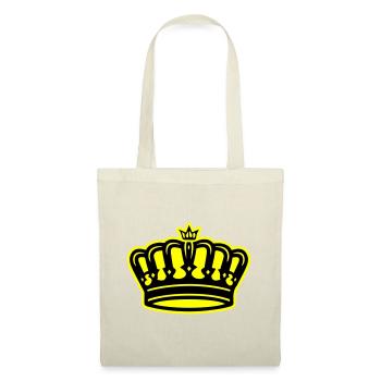 Krone Symbol King - Stoffbeutel - Natur - Vorne
