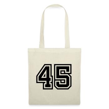 Symbole numérique 45 - Sac en tissu - nature - Devant