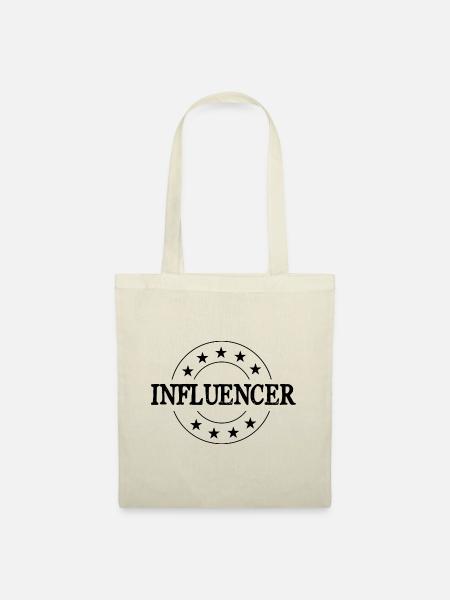 Influencer Beruf - Stoffbeutel - Natur