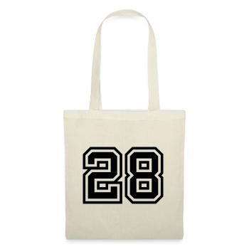 Symbole numérique 28 - Sac en tissu - nature - Devant