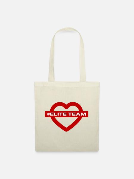 Elite Team Herz Liebe - Stoffbeutel - Natur
