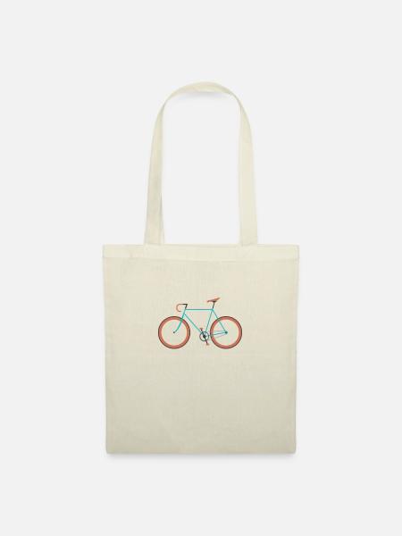 Fahrrad Mountainbike Rennrad MTB Geschenk Idee - Stoffbeutel - Natur