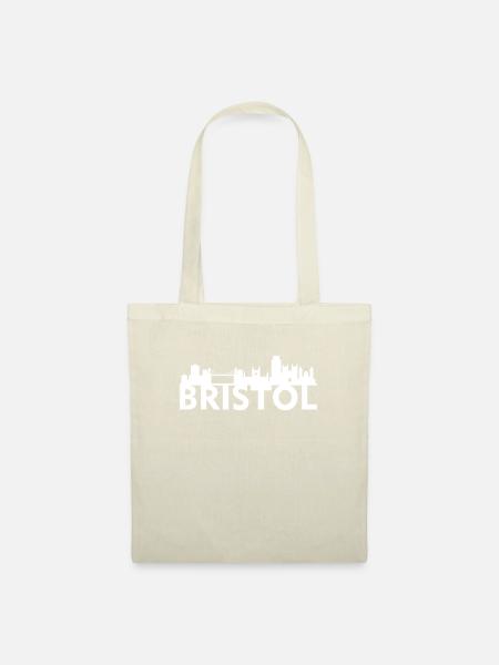 Bristol Großbritannien Skyline Geschenkidee - Stoffbeutel - Natur