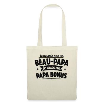 Je Ne Suis Pas Un Beau-papa Je Suis Un Papa Bonus - Sac en tissu - nature - Devant