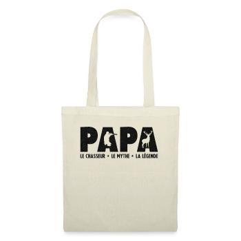 Papa Le Chasseur L'homme Le Mythe La Légende - Sac en tissu - nature - Devant