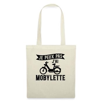 Je Peux Pas J'ai Mobylette - Mobilette Moto Cadeau - Sac en tissu - nature - Devant