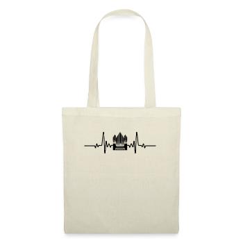 Fréquence Cardiaque Orgue - Sac en tissu - nature - Devant