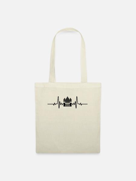 Fréquence Cardiaque Orgue - Sac en tissu - nature