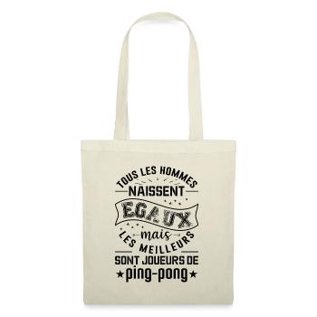 Less Meilleurs Hommes Sont Joueurs De Ping Pong - Sac en tissu - nature - Devant