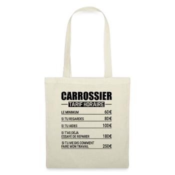 Le Tarif Horaire D'un Carrossier - Sac en tissu - nature - Devant