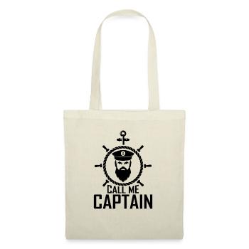 Appelez-moi Capitaine Bateau Voilier Mer Cadeau - Sac en tissu - nature - Devant