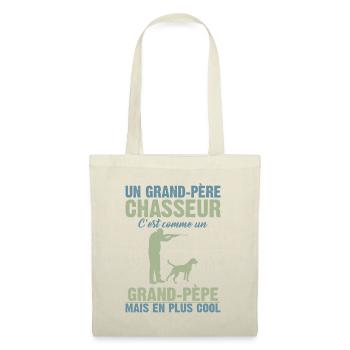 Grand-père Chasseur Anniversaire Cadeau Cool Noël - Sac en tissu - nature - Devant