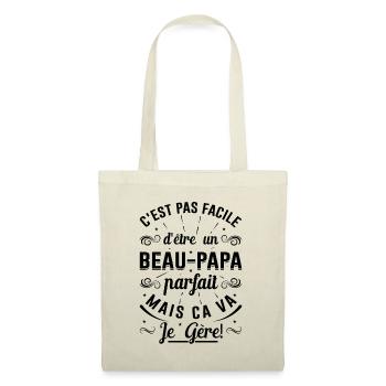 Beau-papa Parfait Fête Des Pères Idée Cadeau Drôle - Sac en tissu - nature - Devant
