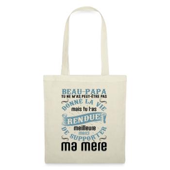 Beau-père Beau Papa Beaupère Beau-papa Amour Bonus - Sac en tissu - nature - Devant
