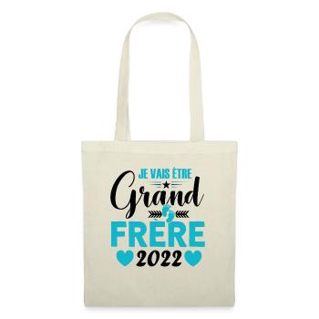 Grand-frère 2022 Idée Cadeau De Grossesse Big Bro - Sac en tissu - nature - Devant