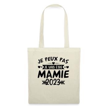 Mamie 2023 Cadeau Enceinte Maman Anniversaire Cool - Sac en tissu - nature - Devant