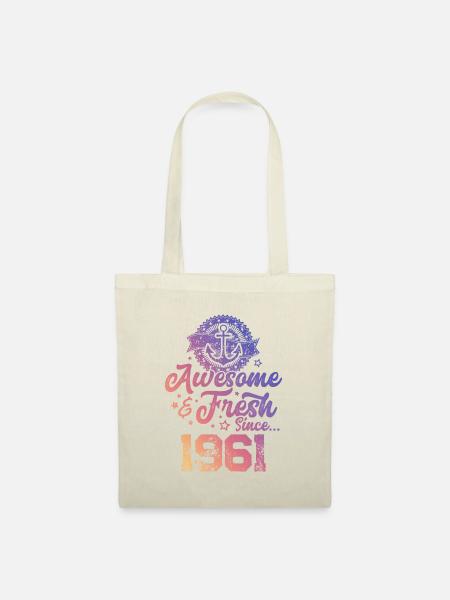 1961 awesome fresh - Stoffbeutel - Natur