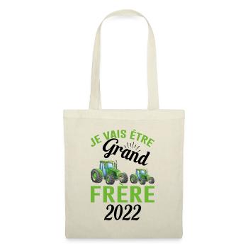 Je Vais Être Grand Frère 2022 - Sac en tissu - nature - Devant