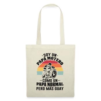 Je Suis Un Papa Motard Pas Normal Mais Plus Cool - Sac en tissu - nature - Devant