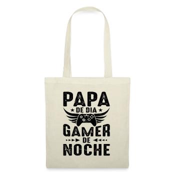 Papa Le Jour Joueur La Nuit - Sac en tissu - nature - Devant