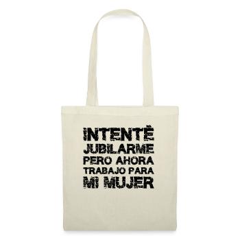 Retraite Humour Drôle Retraité Travail Pension - Sac en tissu - nature - Devant