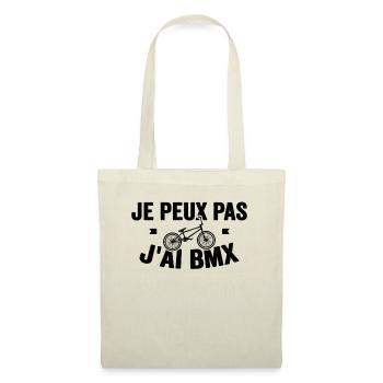 Je Peux Pas J'ai Bmx Vélo De Route Citations Sport - Sac en tissu - nature - Devant