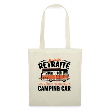 Je Suis Un Retraité Avec Un Camping Car - Sac en tissu - nature - Devant
