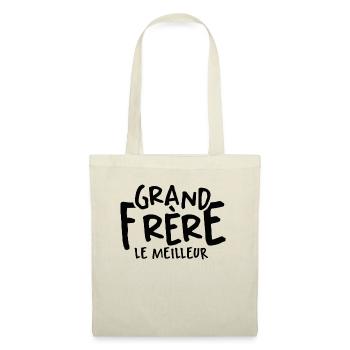 Grand Frère Le Meilleur - Sac en tissu - nature - Devant