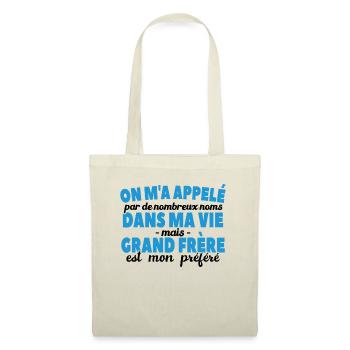Grand-frère Est Nom Préféré - Sac en tissu - nature - Devant