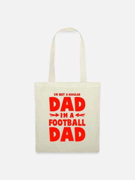 football dad papa - Stoffbeutel - Natur