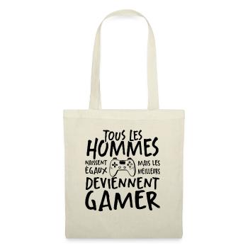 Les Meilleurs Hommes Deviennent Gamer - Sac en tissu - nature - Devant