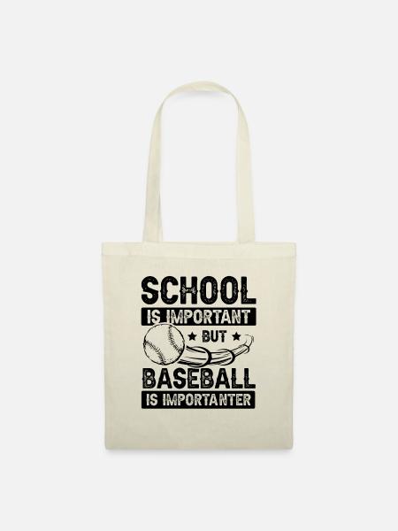 baseball school - Stoffbeutel - Natur