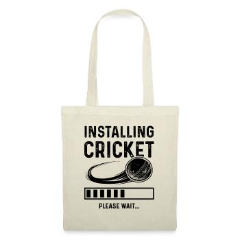 cricket installieren - Stoffbeutel - Natur - Vorne