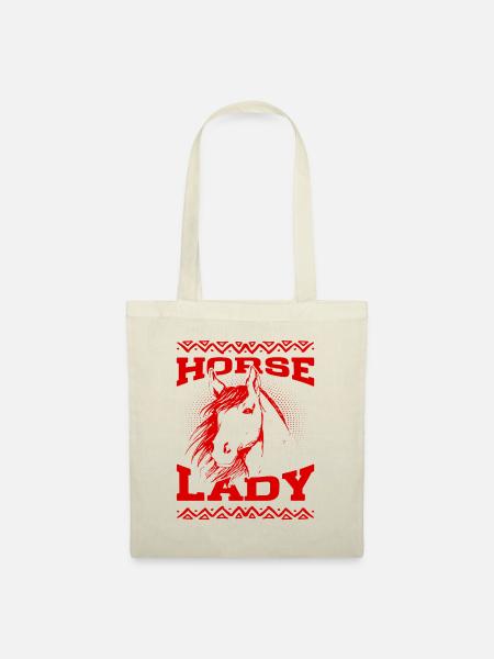 Horse Lady - Stoffbeutel - Natur