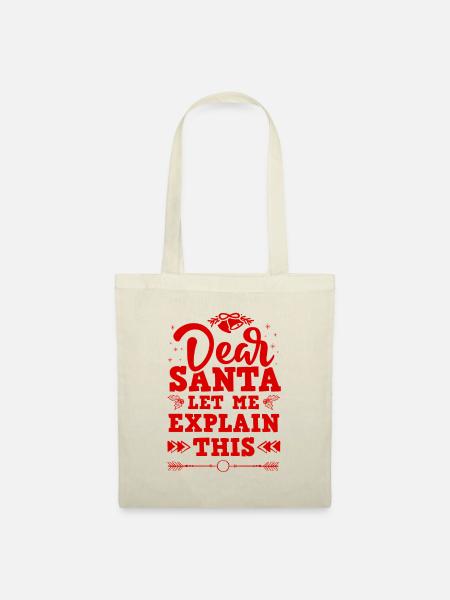 Dear Santa - Stoffbeutel - Natur