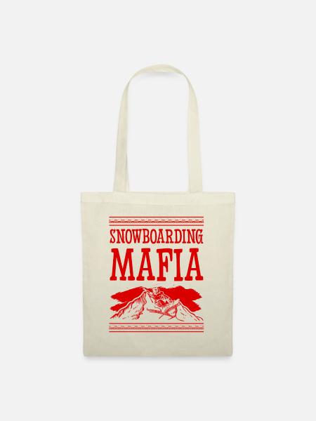 Snowboarding Mafia - Stoffbeutel - Natur