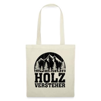 Holzversteher Chainsaw Retro Forest Woodworker - Stoffbeutel - Natur - Vorne