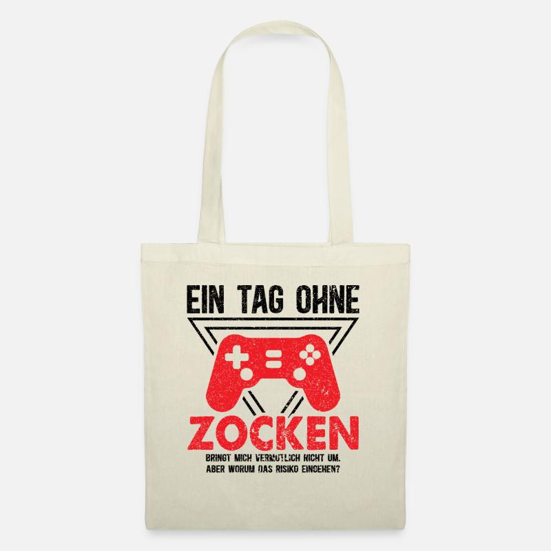 Ein Tag Ohne Zocken - Stoffbeutel - Natur