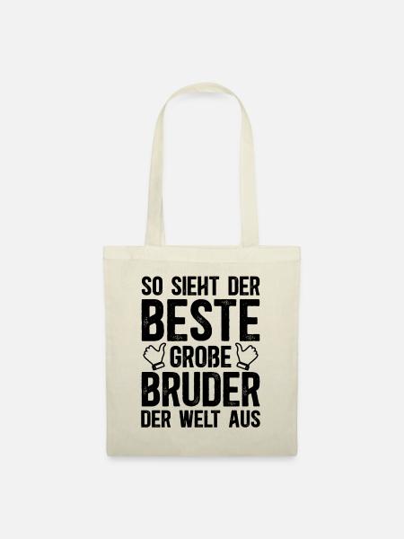 So Sieht Der Beste Große Bruder Der Welt Aus - Stoffbeutel - Natur
