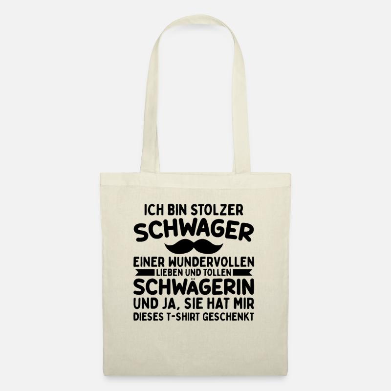 Stolzer Schwager - Stoffbeutel - Natur