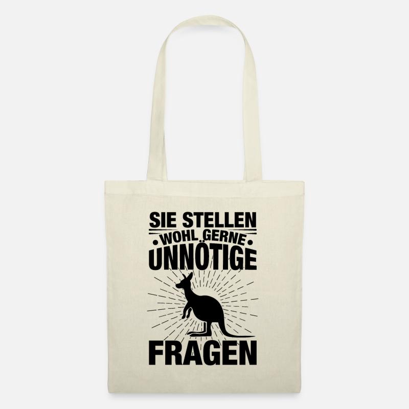 Sie Stellen Wohl Gerne Unnötige Fragen - Stoffbeutel - Natur