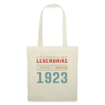 Légendaire Depuis Janvier 1923 Anniversaire - Sac en tissu - nature - Devant