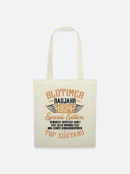 Oldtimer Baujahr 1924 - Stoffbeutel - Natur