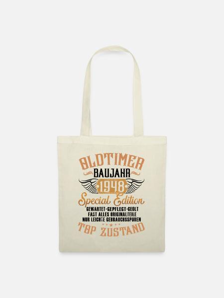 Oldtimer 1948 - Retro Geschenk 75. Geburtstag - Stoffbeutel - Natur