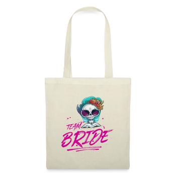 Squelette de mariage Team Bride - Sac en tissu - nature - Devant